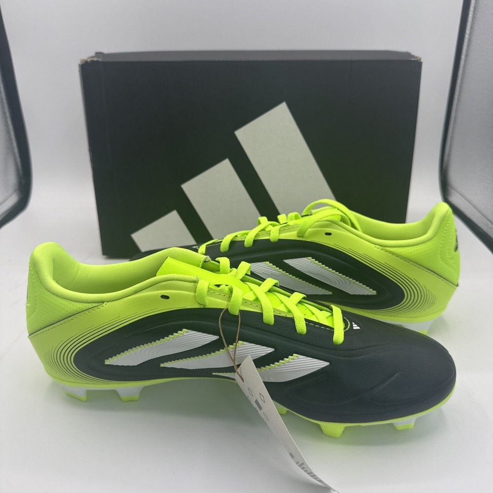 Adidas Copa Pure III Club Soccer FG/MG Cleats Black Solar Yellow JR2896 Men's 10 - Picture 3 of 7